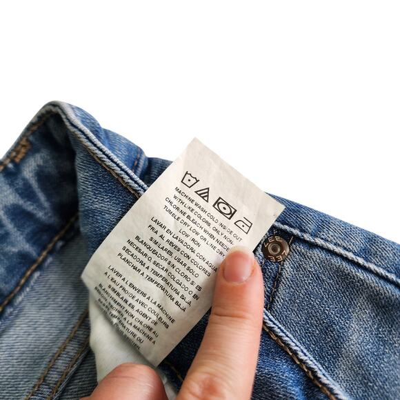 Lee Womens Straight Mid Rise Jeans Plus Size 16 Short Light Wash Stretch NEW - Picture 9 of 13